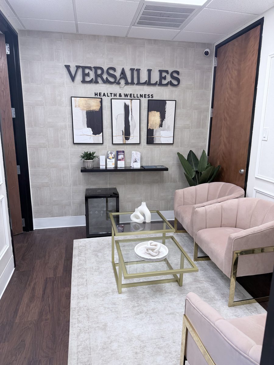 The Versailles Health & Wellness reception lounge